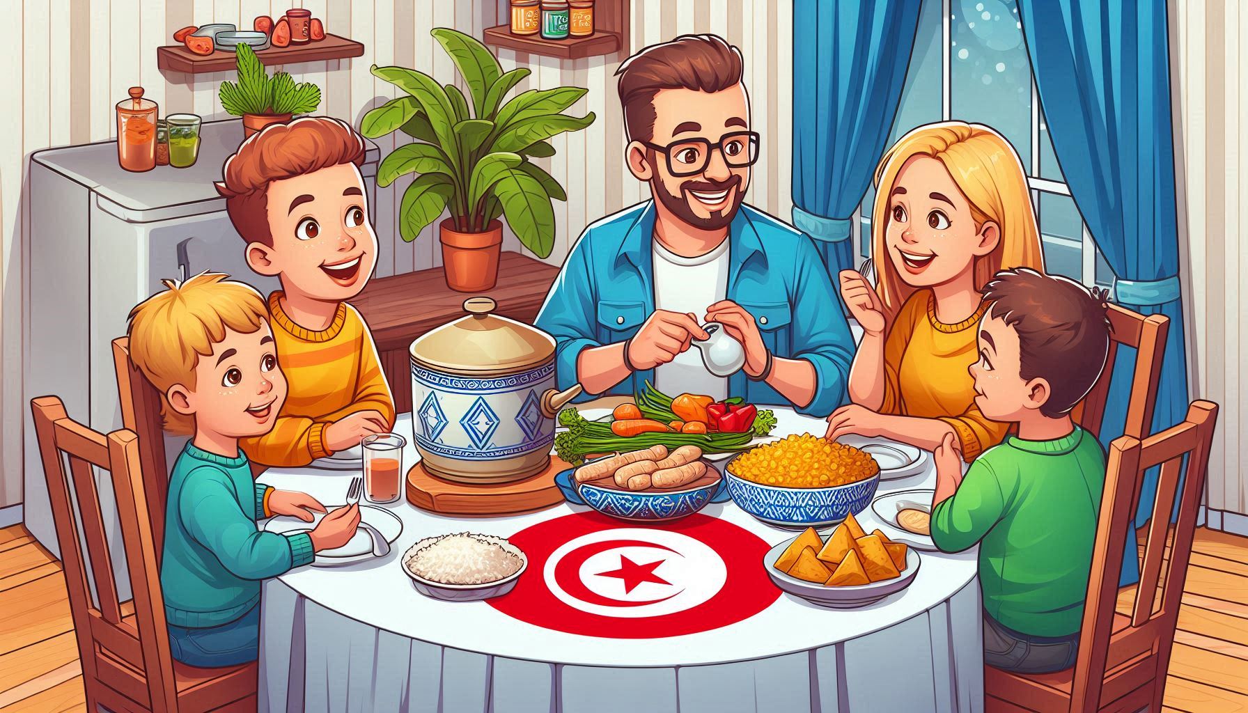 Tunisian Arabic for children beginners family learn